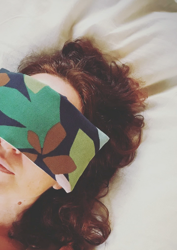 coussin de relaxation pour les yeux aux graines de lin bio françaises