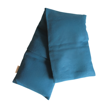 Bouillotte cervicales en graines de lin - Lin Bleu pétrole