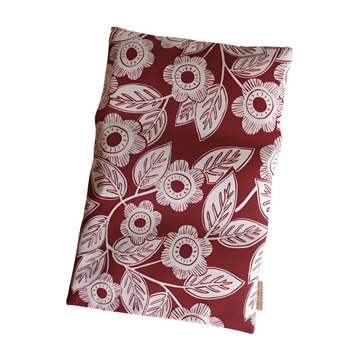 bouillotte sèche en graines de lin - Faye bordeaux