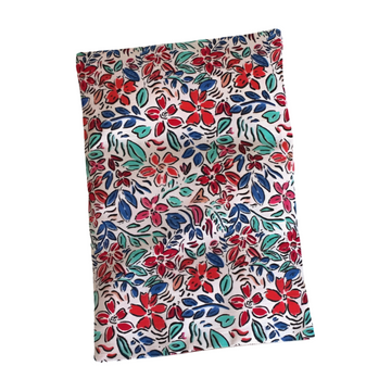 bouillotte sèche en graines de lin - Fleurs aquarelle