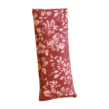 Coussin de relaxation pour les yeux - Fleurs craie marsala