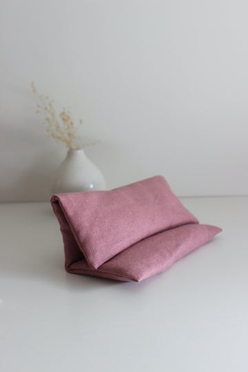 bouillotte sèche en graines de lin - Lin Vieux rose