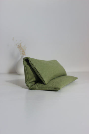 bouillotte sèche en graines de lin - Lin Vert olive