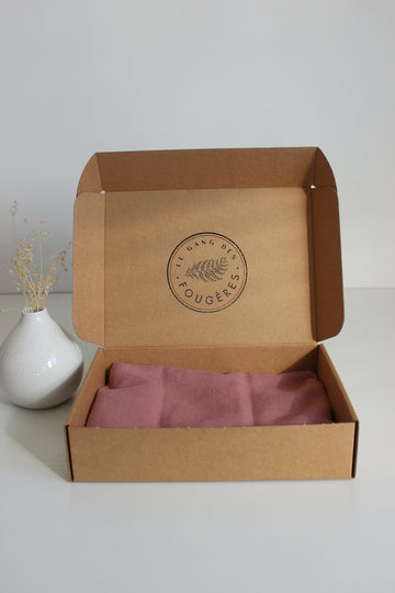 bouillotte sèche en graines de lin - Lin Vieux rose