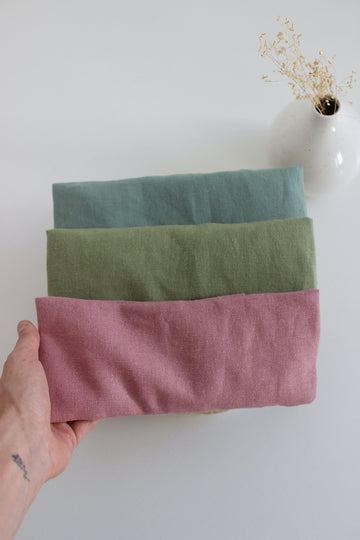 Coussin de relaxation pour les yeux - Lin vieux rose