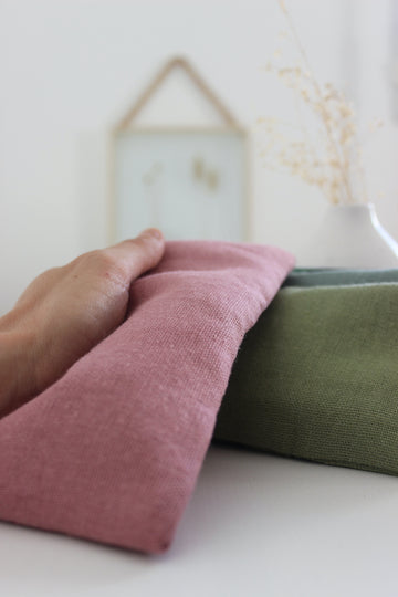 Coussin de relaxation pour les yeux - Lin vieux rose