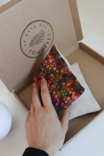 Petite bouillotte sèche en graines de lin - Tachiste