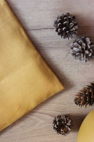 bouillotte sèche en graines de lin - Lin Jaune moutarde