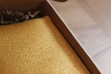 Petite bouillotte sèche en graines de lin - Lin jaune moutarde