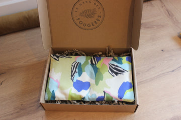 Petite bouillotte sèche en graines de lin - Jungle pop