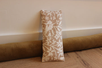 Coussin de relaxation pour les yeux - Fleurs beige blanche
