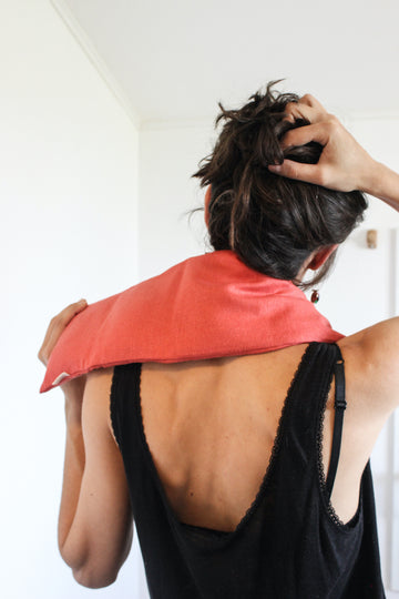 Bouillotte cervicales en graines de lin - Lin Coquelicot