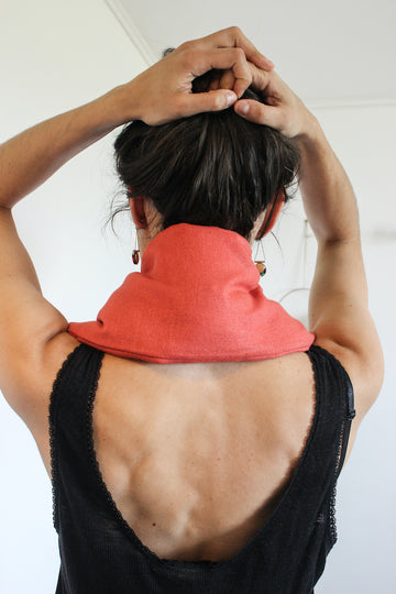Bouillotte cervicales en graines de lin - Lin Coquelicot