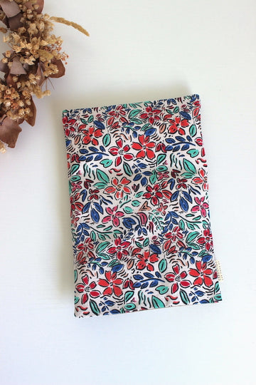 bouillotte sèche en graines de lin - Fleurs aquarelle