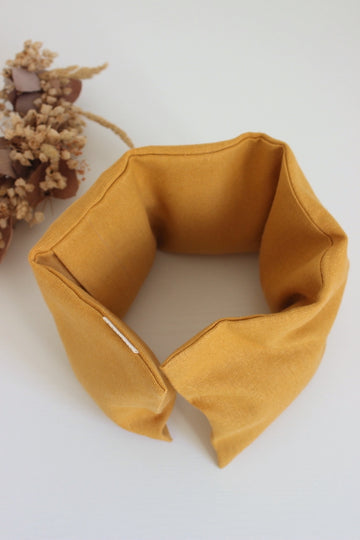 Bouillotte cervicales en graines de lin - Lin Jaune moutarde