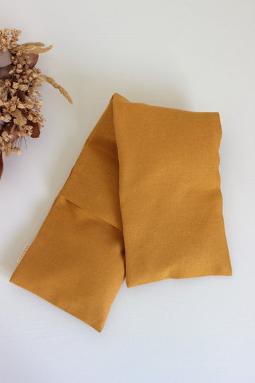 Bouillotte cervicales en graines de lin - Lin Jaune moutarde
