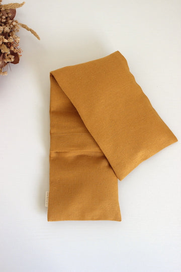 Bouillotte cervicales en graines de lin - Lin Jaune moutarde