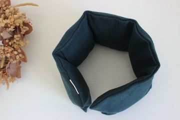 Bouillotte cervicales en graines de lin - Lin Bleu de prusse