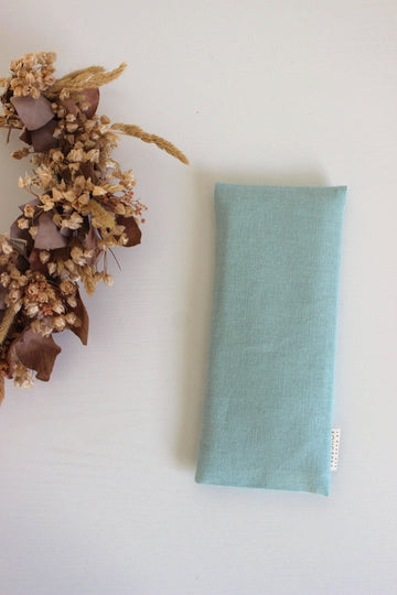 Coussin de relaxation pour les yeux - Lin bleu céladon