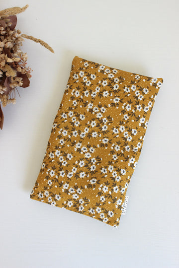Petite bouillotte sèche en graines de lin - Liberty jaune