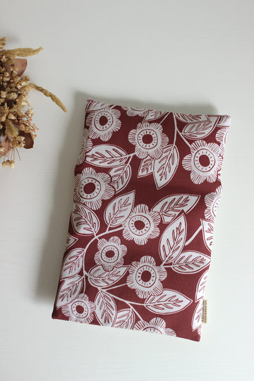 bouillotte sèche en graines de lin - Faye bordeaux